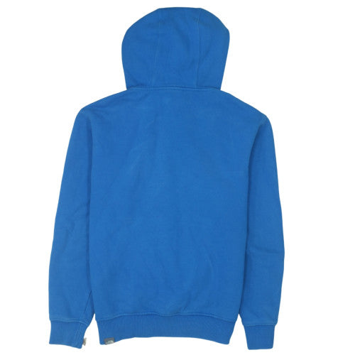 The North Face Men's Blue Pullover Hoodie S Cotton Fleece Logo Outdoor