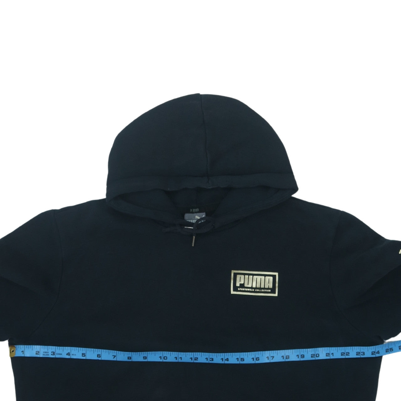 Puma Men's Black Pullover Hoodie L Sportswear Fleece Sweatshirt