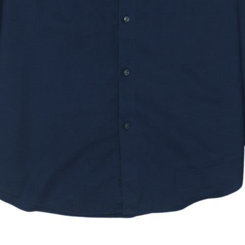 Hugo Boss Men's Blue Slim Fit Long Sleeve Button-Up Shirt 16.5 42in