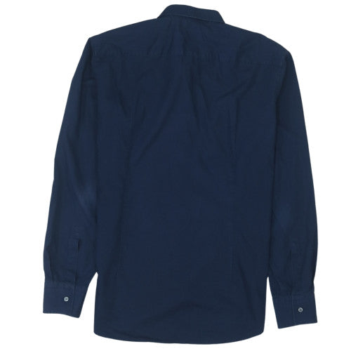 Hugo Boss Men's Blue Slim Fit Long Sleeve Button-Up Shirt 16.5 42in