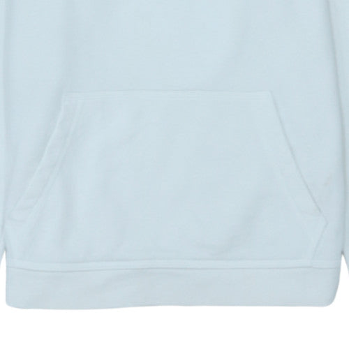 Nike Boys White XL Pullover Hoodie with Logo, Cotton Blend, Casual