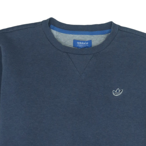 Adidas Men's Blue Crew Neck Pullover Sweatshirt Size M