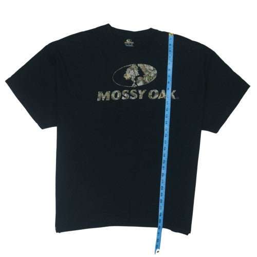 Mossy Oak Men's Black 3XL Graphic Print Cotton T-Shirt