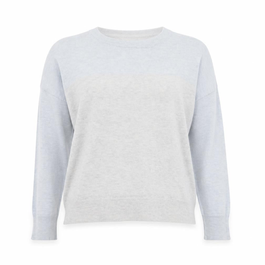 The White Company Women’s Grey Crew Neck Wool Blend Jumper Size 8
