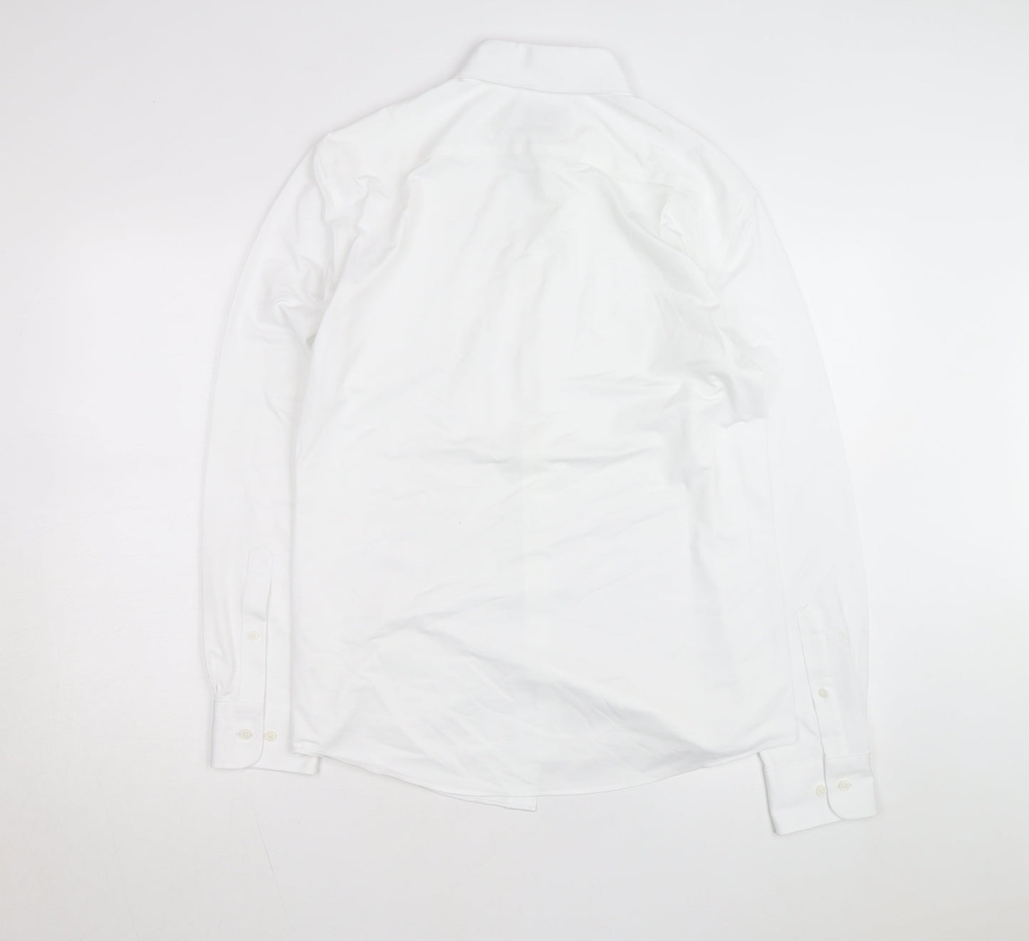 Marks and Spencer Men's White Regular Fit Ultimate Jersey Dress Shirt M