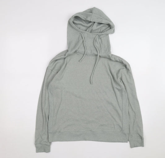 FatFace Women’s Grey Hooded Pullover Hoodie Size 10 Cotton Blend