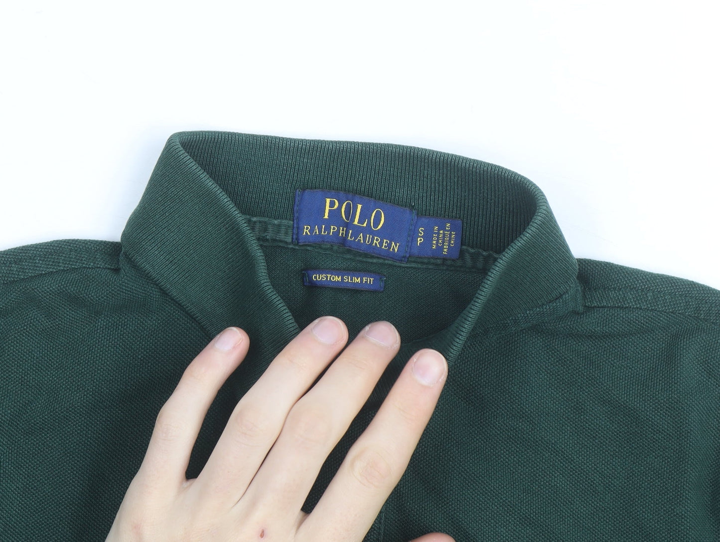 Ralph Lauren Men’s Dark Green Slim Fit Polo Shirt Size S