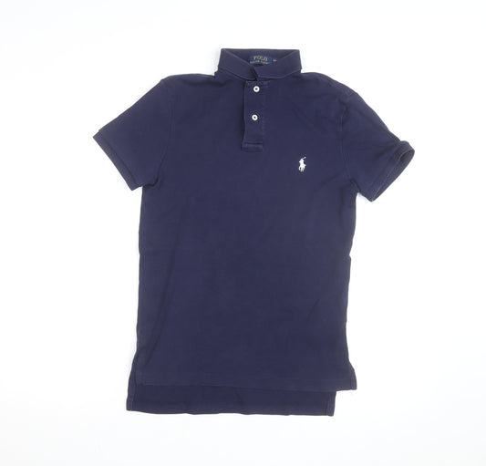 Ralph Lauren Men's Blue XS Slim Fit Cotton Polo Shirt