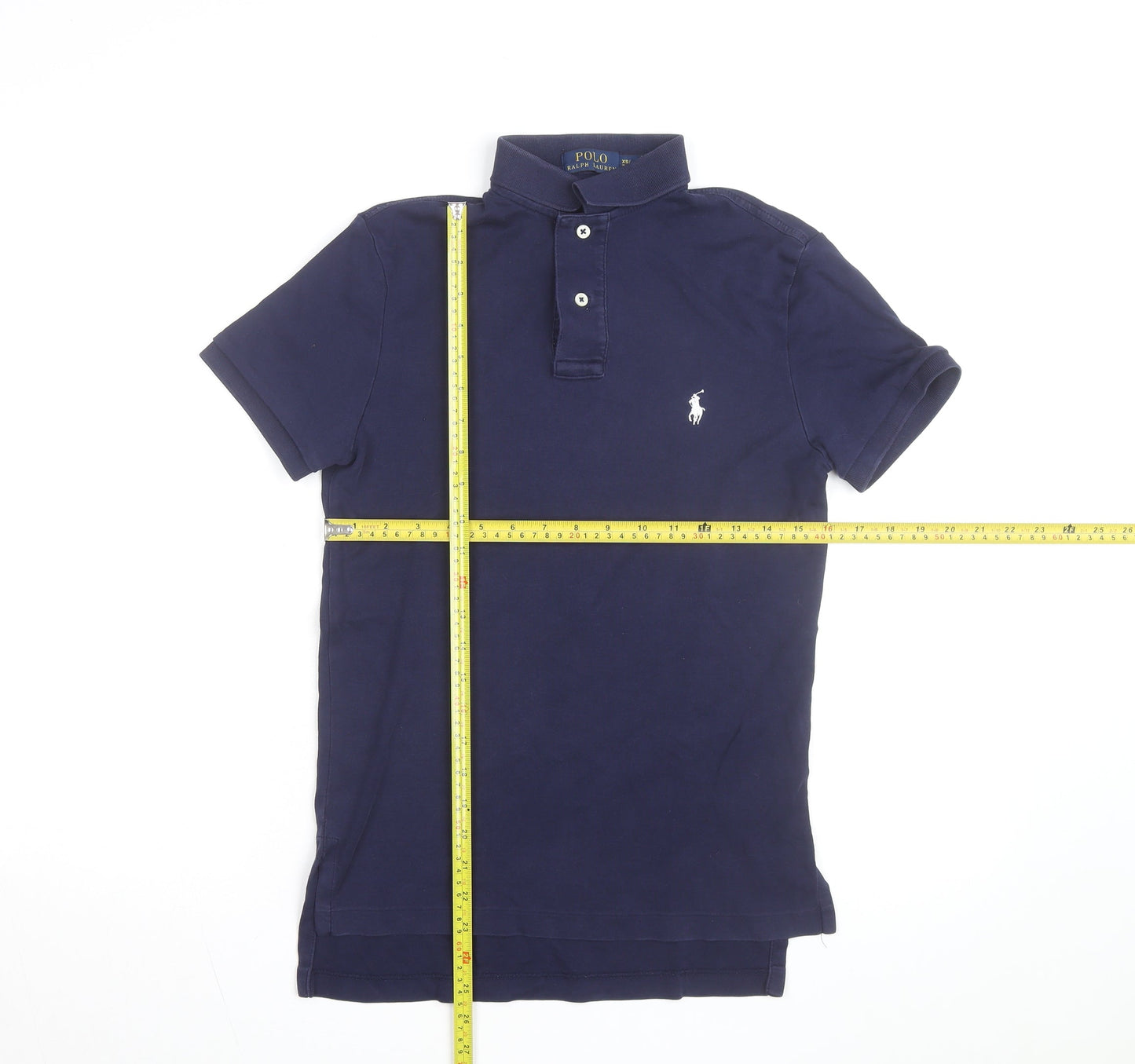 Ralph Lauren Men's Blue XS Slim Fit Cotton Polo Shirt