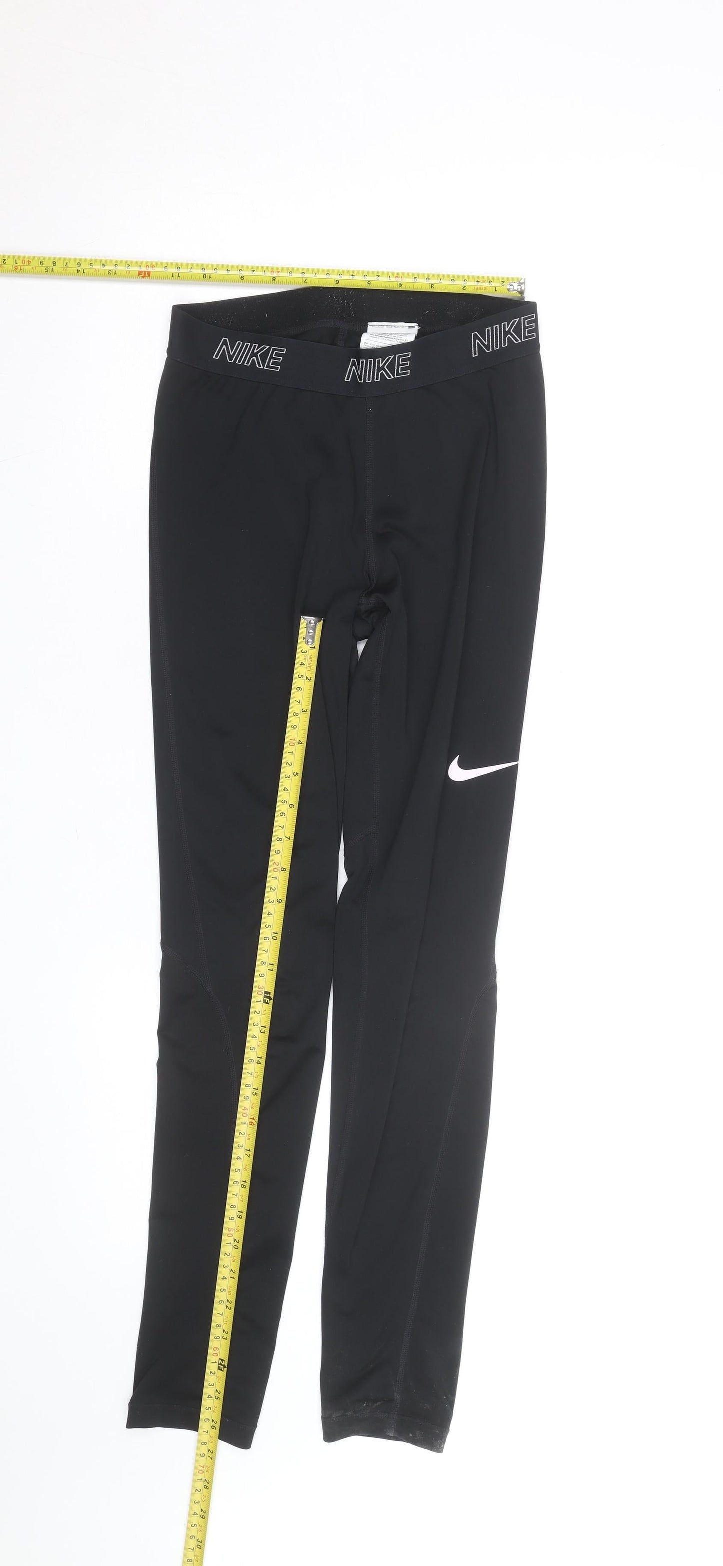 Nike Women's Black Dri-FIT Leggings Size M Stretch Athletic Trousers