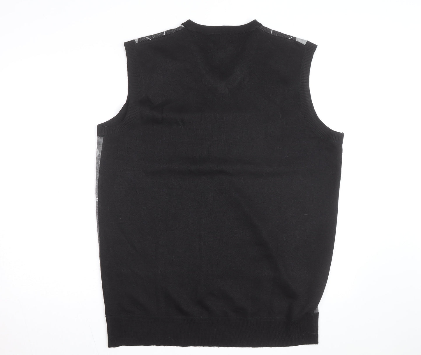 Red Rhino Men's Grey Argyle Sleeveless V-Neck Vest XL