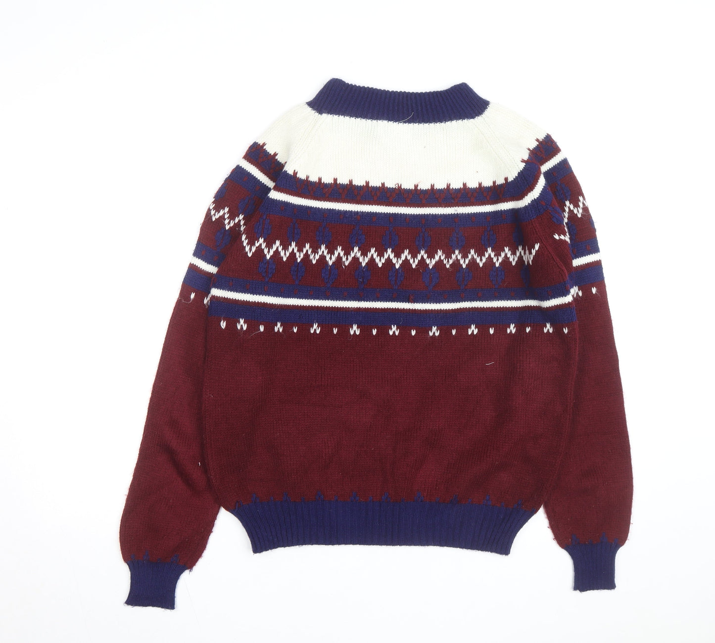 The Men's Shop JCPenney Men's Multicoloured Fair Isle Acrylic Pullover Jumper M