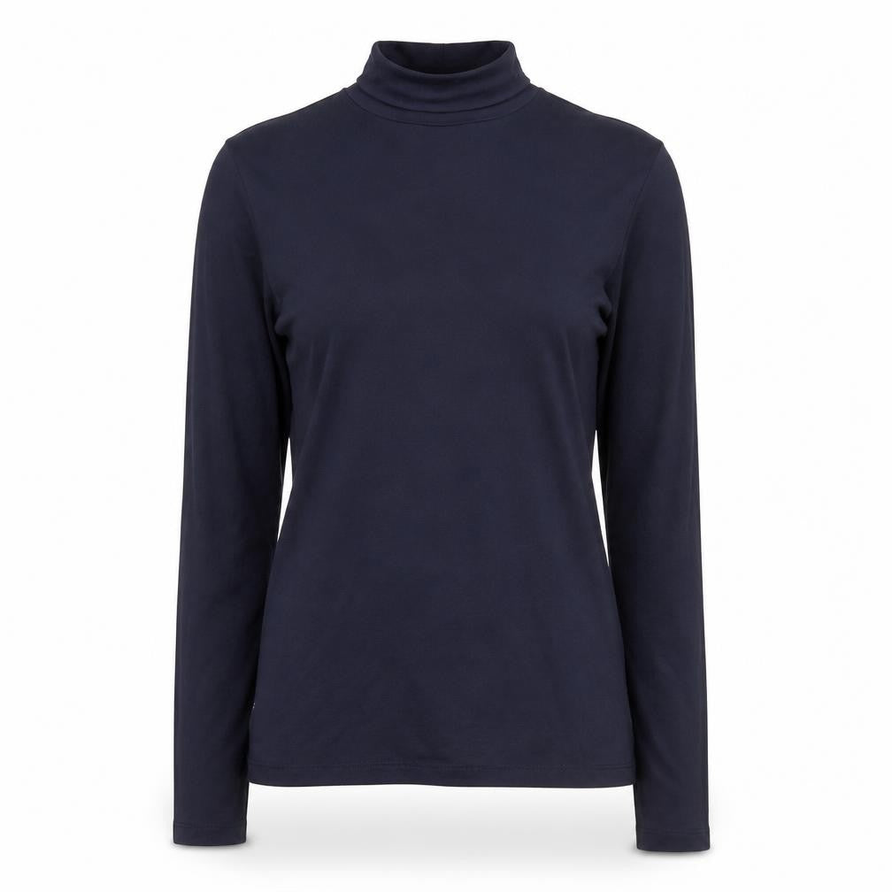 Marks & Spencer Women’s Navy Blue Heatgen Roll Neck Long Sleeve Top Size 10