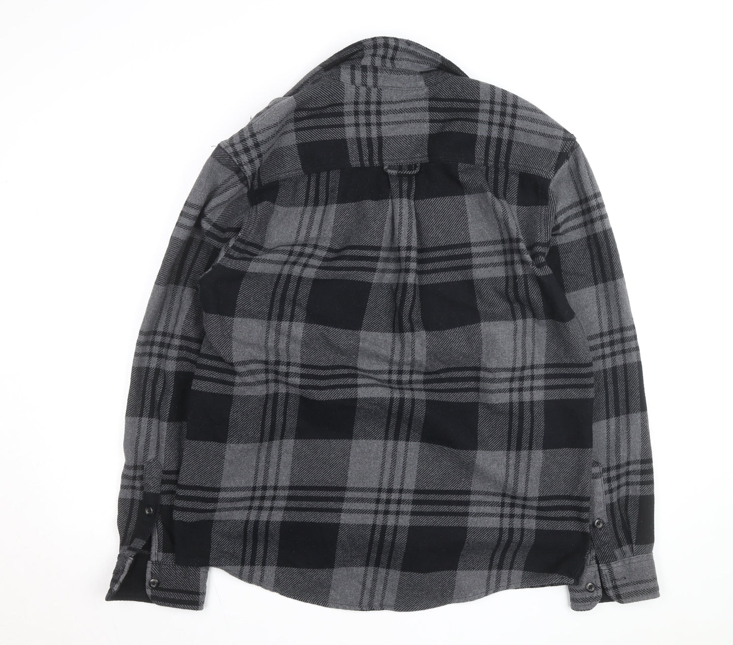 Orvis Men's Grey Check Flannel Shirt Jacket Size L