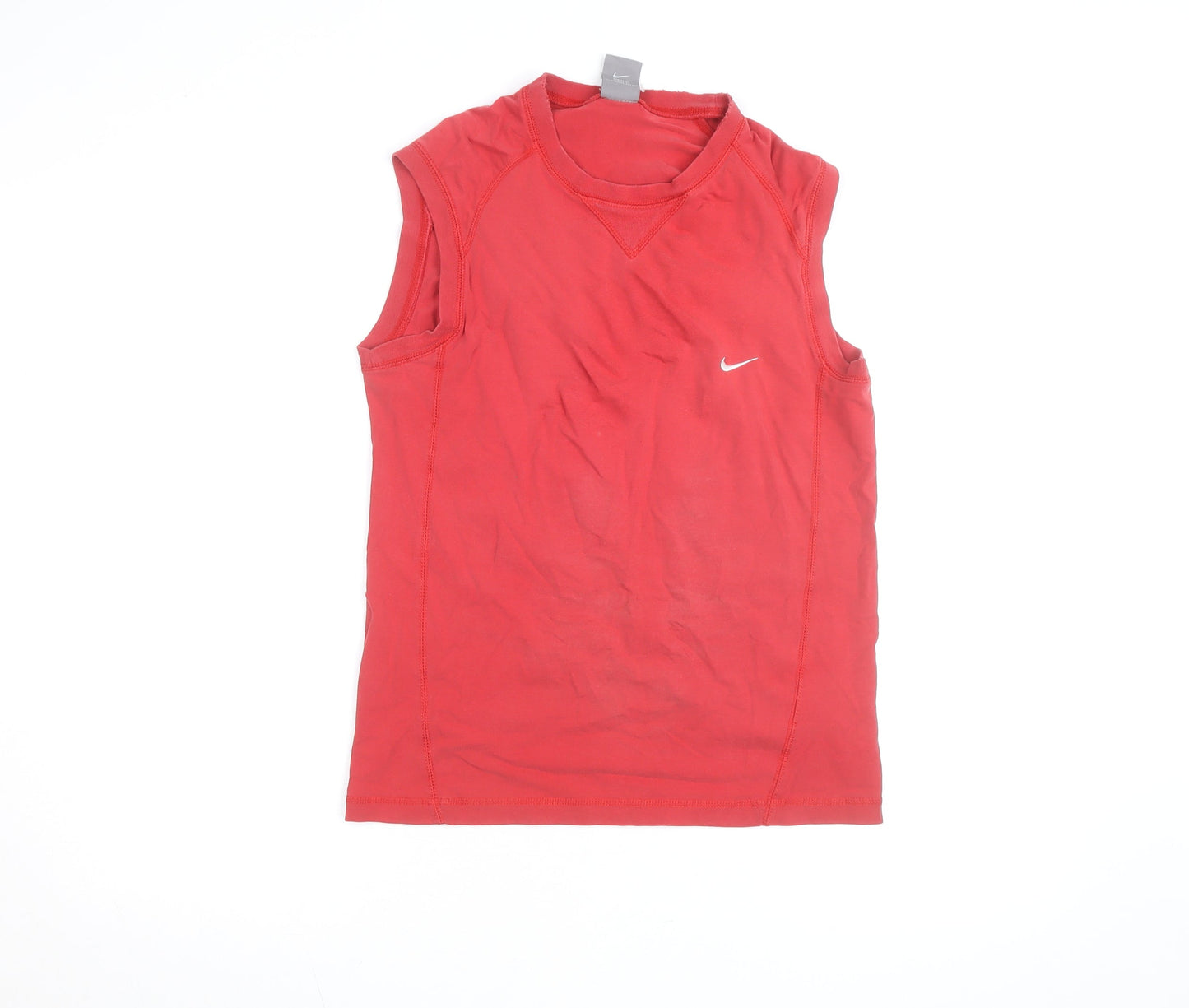 Nike Men's Red Sleeveless Athletic Training Top L