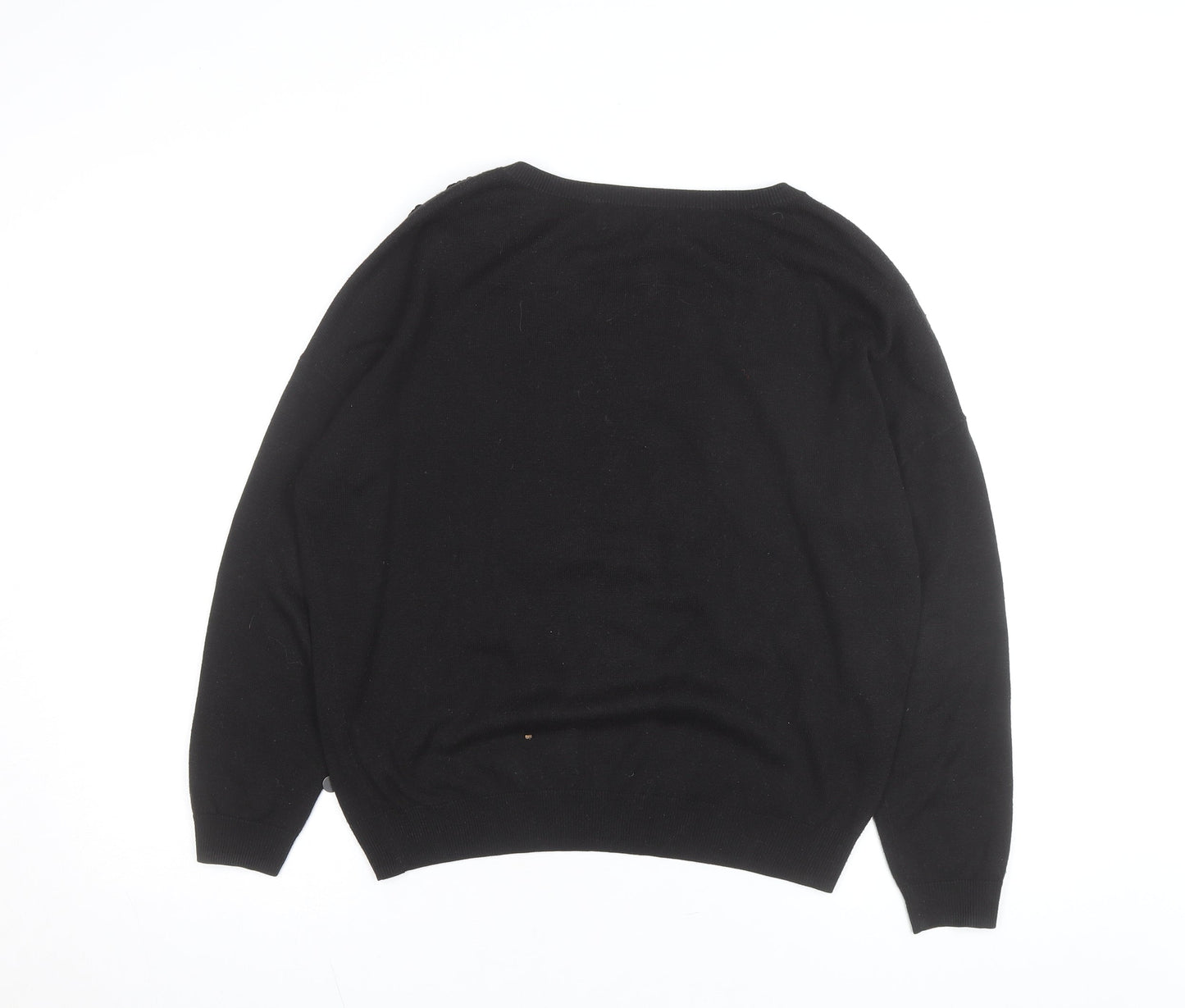 Tom Tailor Denim Women's Black Sequin Knit Jumper Size S