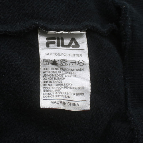 Fila Men's Black Crew Neck Pullover Sweatshirt M