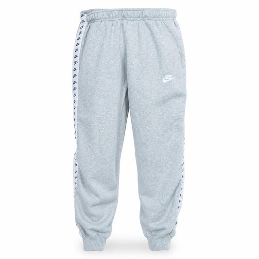Nike Men's Grey Jogger Sweatpants M Elastic Waist Side Stripe