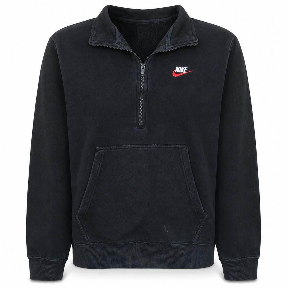 Nike Men's Black M 1/2 Zip Pullover Sweatshirt with Logo