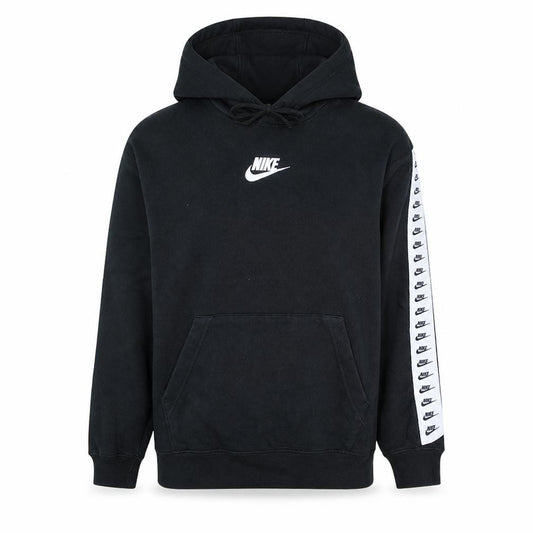 Nike Men's Black XS Pullover Hoodie with Logo Sleeves Sports Fleece