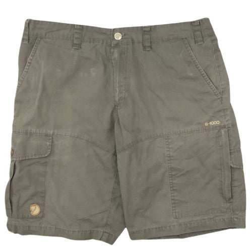 Fjällräven Mens Green Cargo Shorts M 32in Outdoor Travel Style