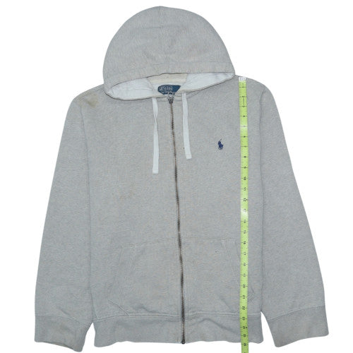 Polo Ralph Lauren Men's Grey Full Zip Hoodie Size XL Cotton Blend