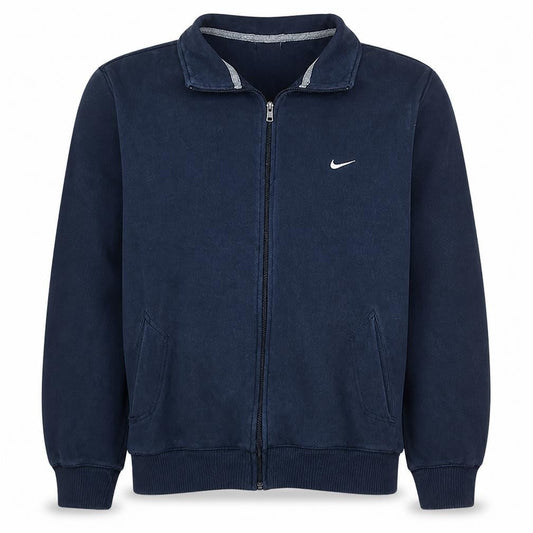 Nike Men's Blue Full Zip Fleece Sweatshirt L Regular Fit