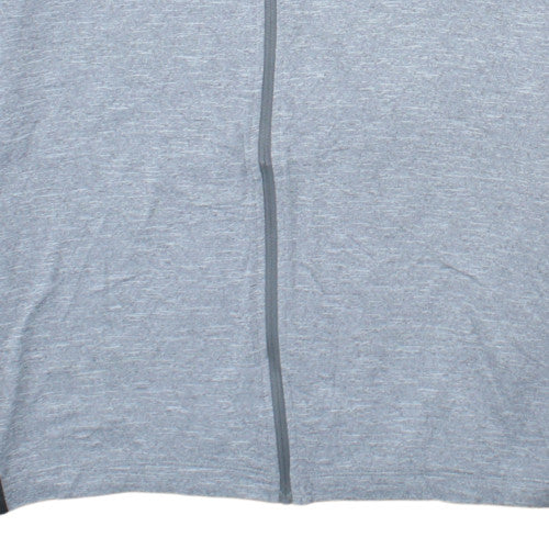 Nike Men's Grey Full Zip Dri-Fit Hoodie L Lightweight Sportswear