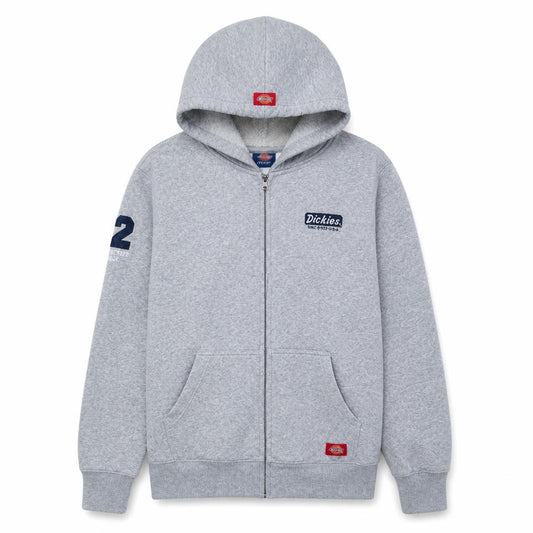 Dickies Men's Grey Full Zip Hoodie Size M Regular Fit