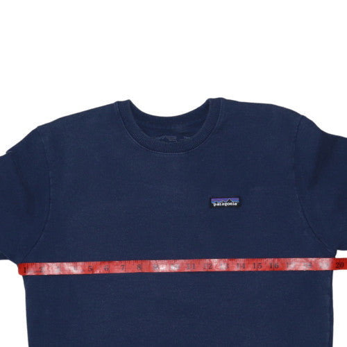 Patagonia Men's Blue Regular Fit Crew Neck Pullover Sweatshirt S