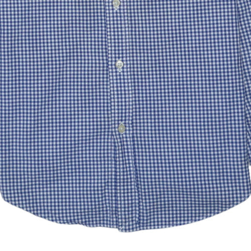 Polo Ralph Lauren Men's Blue Check Slim Fit Button-Down Shirt Size S