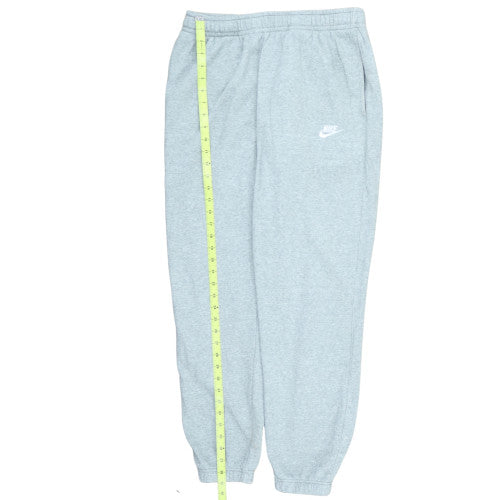 Nike Men’s Grey Fleece Jogger Trousers L Regular Fit Activewear