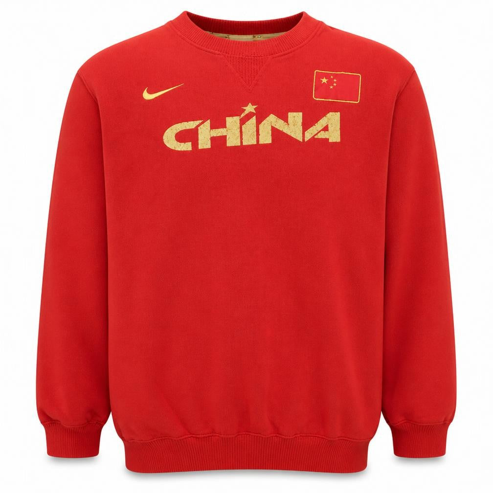 Nike Mens Red China Graphic Crew Neck 2XL Sweatshirt