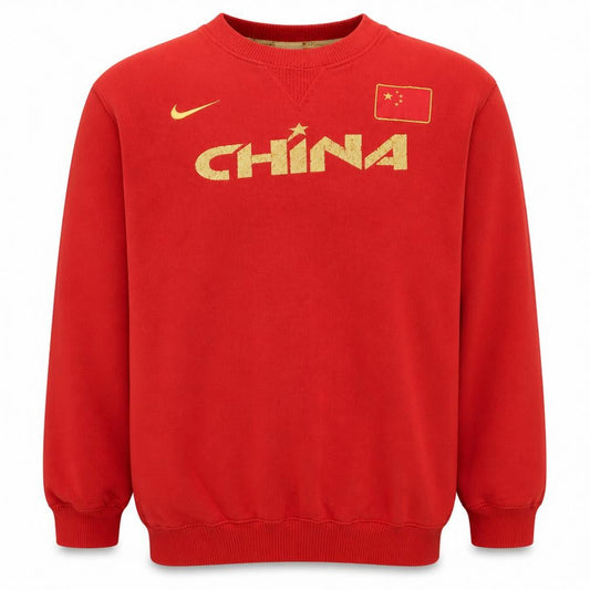 Nike Mens Red China Graphic Crew Neck 2XL Sweatshirt