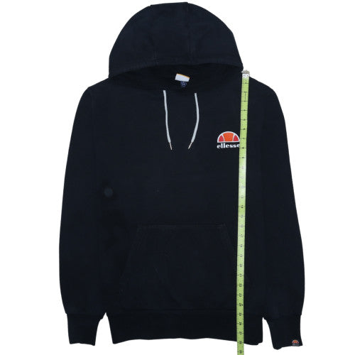 Ellesse Mens Black Pullover Hoodie XL Fleece Logo Hooded Sweatshirt