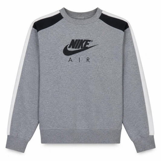 Nike Air Men's Grey Crew Neck Pullover Sweatshirt Size M