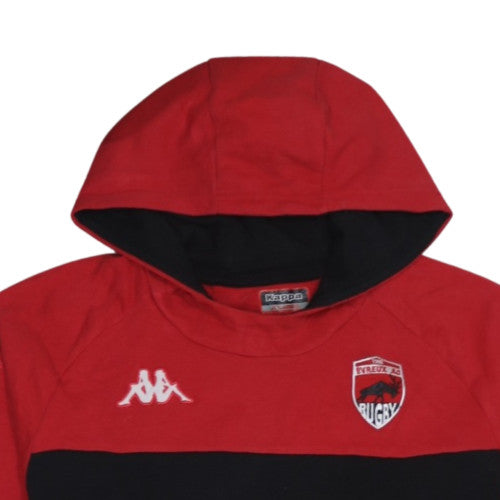 Kappa Men's Red Pullover Hoodie XL Rugby Logo Sportswear