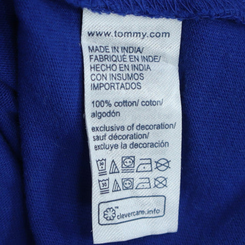 Tommy Hilfiger Men's Blue 2XL Cotton Crew Neck Graphic T-Shirt
