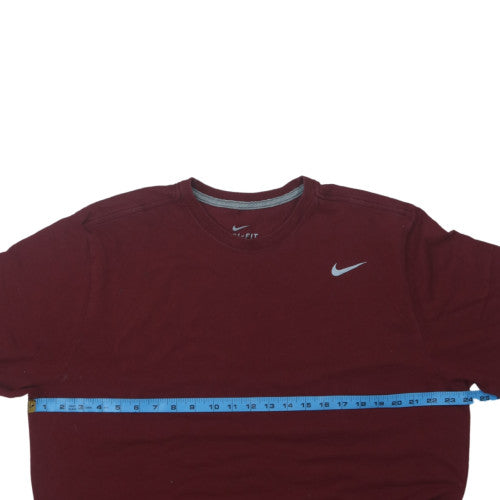 Nike Men's Red Dri-FIT 2XL Short Sleeve Crew Neck T-Shirt