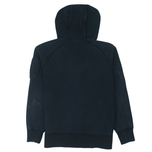 Nike Mens Black Full Zip Hoodie Sweatshirt Size M Regular Fit