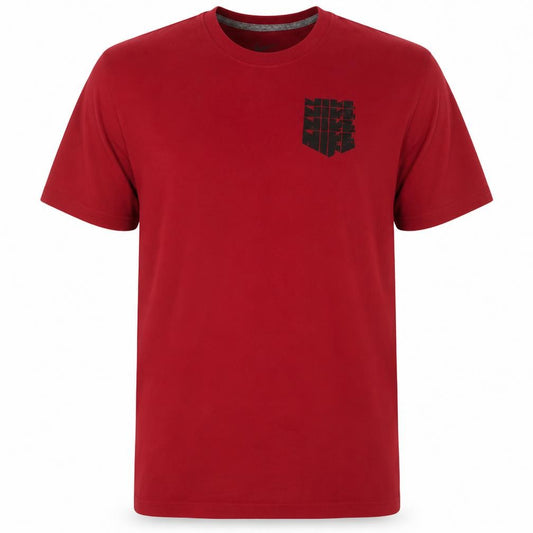 Nike Men's Red XL Regular Fit Sports Logo Crew Neck T-Shirt