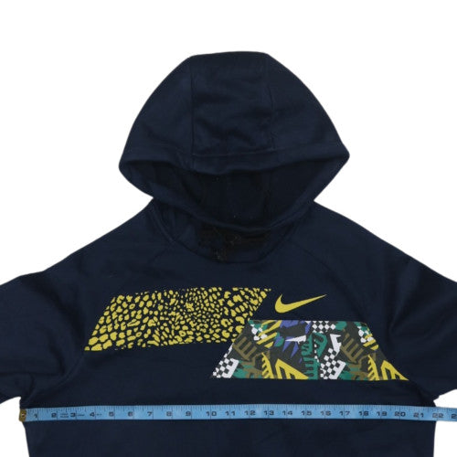 Nike Men's Blue Dri-FIT Pullover Hoodie M Graphic Sportswear