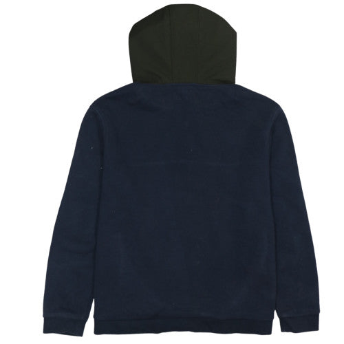 Lee Cooper Men's Blue 1/2 Zip Hooded Sweatshirt 2XL Fleece
