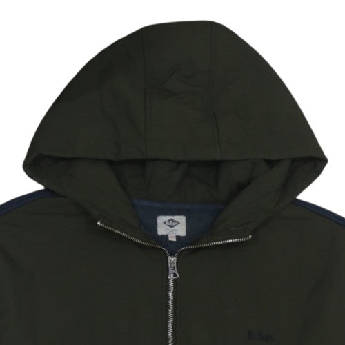 Lee Cooper Men's Blue 1/2 Zip Hooded Sweatshirt 2XL Fleece