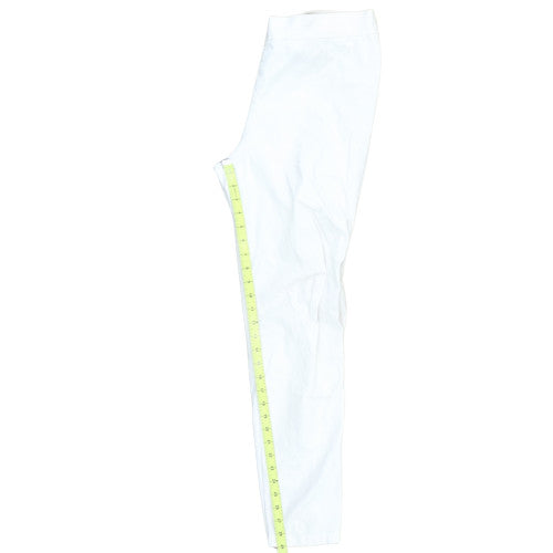 Ralph Lauren Womens White Slim Twill Stretch Trousers M