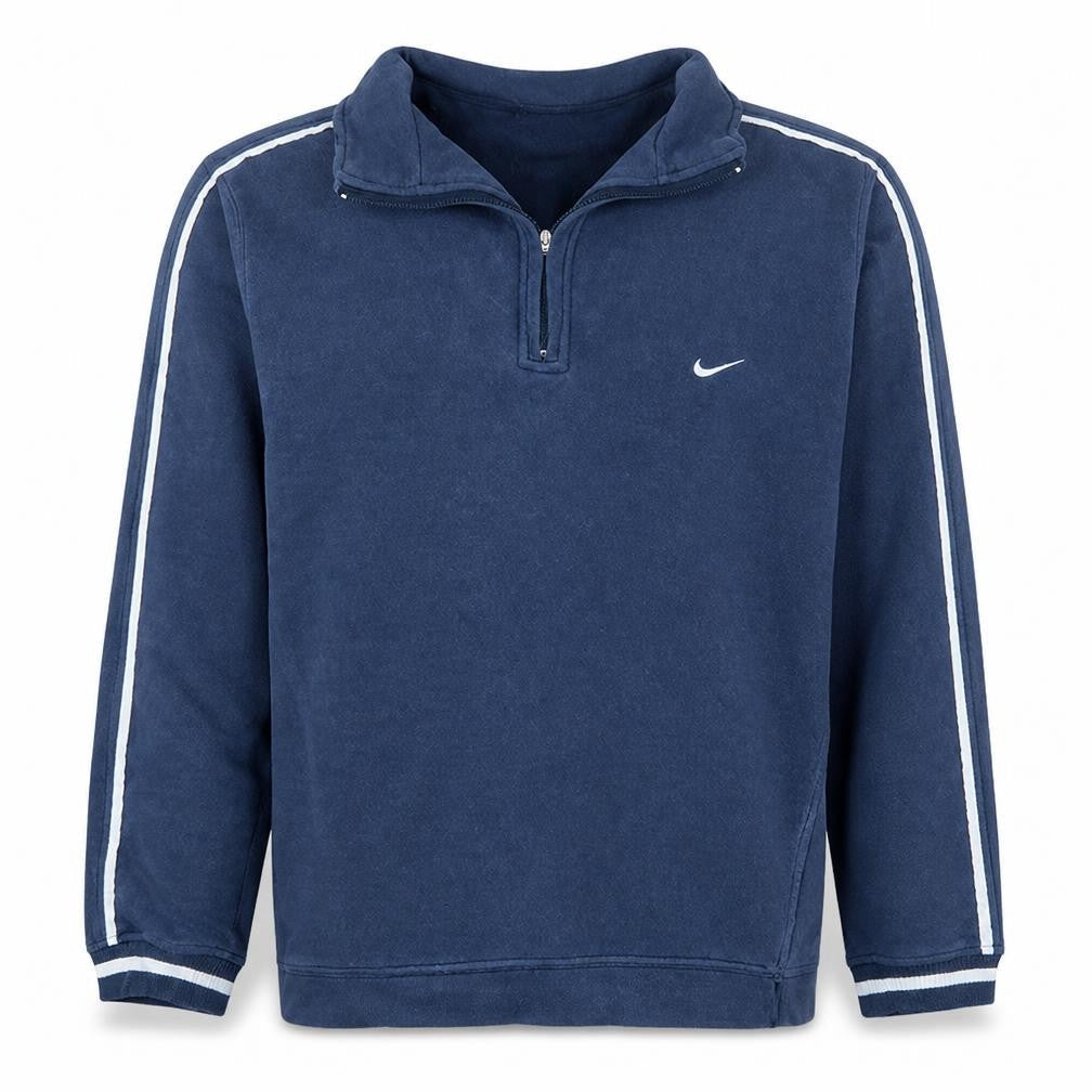 Nike Men's Blue 1/2 Zip Fleece Sweatshirt Size M