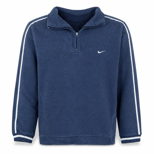 Nike Men's Blue 1/2 Zip Fleece Sweatshirt Size M