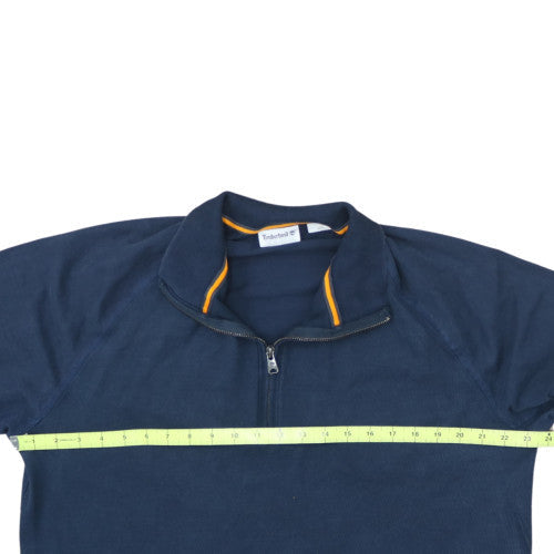 Timberland Men’s Blue L 1/2 Zip Cotton Sweatshirt