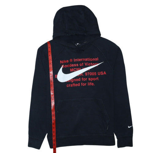 Nike Men's Black Pullover Hoodie Size S Graphic Logo Sportswear