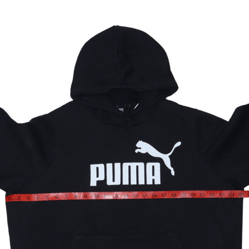Puma Men’s Black XL Pullover Hoodie Regular Fit Fleece Sportswear